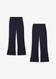 Pantaloni svasati  con spacchi in misto cotone biologico, bonprix