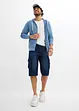 Felpa con zip e cappuccio con poliestere riciclato, bonprix
