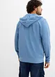 Felpa con zip e cappuccio con poliestere riciclato, bonprix
