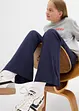 Pantaloni svasati  con spacchi in misto cotone biologico, bonprix