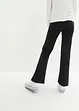 Pantaloni svasati  con spacchi in misto cotone biologico, bonprix