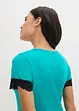 Camicia da notte in cotone biologico con pizzo, bonprix