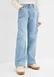 Jeans wide leg, vita media, bonprix