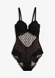 Body con mesh decorativo, bonprix