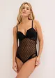 Body con mesh decorativo, bonprix