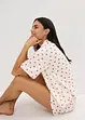 Pigiama estivo oversize in filato fiammato, bonprix