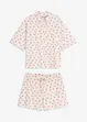 Pigiama estivo oversize in filato fiammato, bonprix