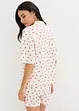 Pigiama estivo oversize in filato fiammato, bonprix
