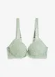 Reggiseno con coppe preformate e pizzo floreale, bonprix