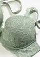 Reggiseno con coppe preformate e pizzo floreale, bonprix