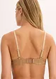 Reggiseno con coppe preformate ed effetto lucido, bonprix