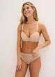 Reggiseno con coppe preformate e ricami floreali, bonprix