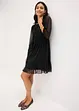 Abito in jersey e mesh con fiocco, bonprix