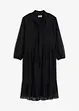 Abito in jersey e mesh con fiocco, bonprix