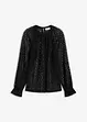 Maglia in pizzo con volant, bonprix