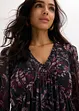 Abito in jersey e mesh con volant, bonprix