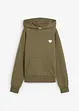 Felpa oversize con cappuccio in misto cotone morbido, bonprix