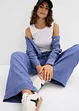 Pantaloni con elastico in vita in mussola leggera, bonprix