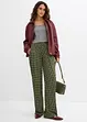Pantaloni in jersey crêpe strutturato, bonprix