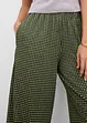 Pantaloni in jersey crêpe strutturato, bonprix