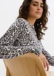 Cardigan leopardato in maglia fine, bonprix