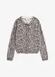 Cardigan leopardato in maglia fine, bonprix