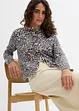 Cardigan leopardato in maglia fine, bonprix