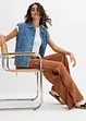 Pantaloni con elastico in vita e laccetti, bonprix