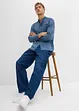 Camicia a maniche lunghe con effetto lavato, bonprix