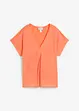 Maglia in misto seta con inserto in tessuto, bonprix