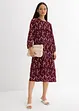 Abito midi in pura viscosa floreale, bonprix