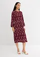 Abito midi in pura viscosa floreale, bonprix