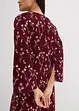 Abito midi in pura viscosa floreale, bonprix
