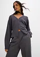 Pantaloni con pinces in barrel shape, bonprix