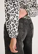 Blusa corta con arricciature, bonprix