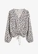 Blusa corta con arricciature, bonprix