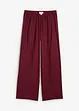 Pantaloni con elastico in vita in misto viscosa operato, bonprix