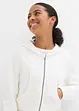 Felpa con zip e cappuccio in puro cotone biologico, bonprix