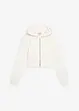 Felpa con zip e cappuccio in puro cotone biologico, bonprix