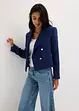 Blazer corto a doppiopetto con motivo operato, bonprix