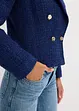 Blazer corto a doppiopetto con motivo operato, bonprix