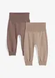 Pantaloni in maglia allungabili in misto cotone (pacco da 2), bonprix