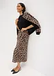 Gonna midi in satin fluente, bonprix