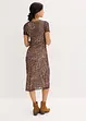 Abito midi in morbido mesh, bonprix