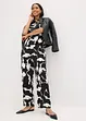 Pantaloni a palazzo in satin fluente, bonprix