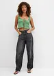 Jeans barrel super soft, vita media, bonprix