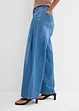 Jeans wide leg, vita media, bonprix