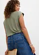 Jeans wide leg, vita media, bonprix