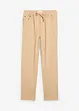 Pantaloni con elastico in vita in puro cotone regular fit, straight, bonprix