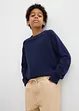 Pantaloni con elastico in vita in puro cotone regular fit, straight, bonprix